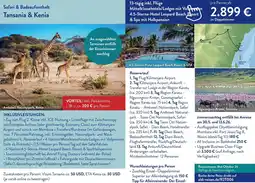 Aldi Süd Safari & Badeaufenthalt Tansania & Kenia Angebot