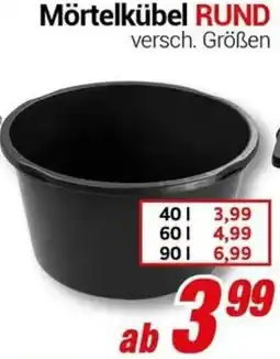 CENTERSHOP Mörtelkübel RUND Angebot