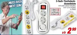 CENTERSHOP 3-fach-Tischsteckdosenleiste Angebot
