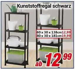 CENTERSHOP Kunststoffregal schwarz Angebot