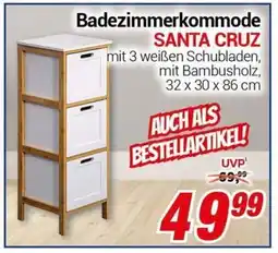CENTERSHOP Badezimmerkommode SANTA CRUZ Angebot