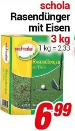 CENTERSHOP Schola Rasendünger mit Eisen Angebot