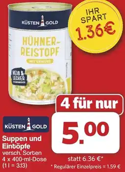 Famila Nord West KÜSTEN GOLD Suppen und Eintöpfe Angebot