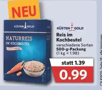 Combi Küsten Gold Reis im Kochbeutel 500g Angebot