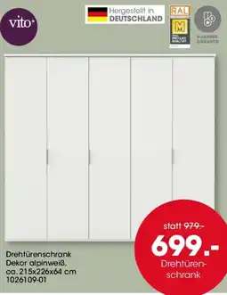Möbel Martin Vito Drehtürenschrank Angebot