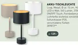 Möbel Martin Musterring akku-tischleuchte Angebot