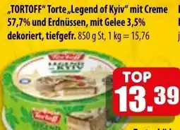 Mix Markt TORTOFF Torte ,,Legend of Kyiv" mit Creme und Erdnüssen, mit Gelee Angebot