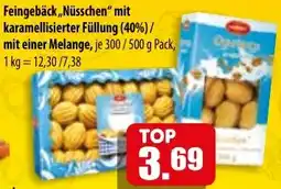Mix Markt Feingebäck ,,Nüsschen" mit karamellisierter Füllung Angebot