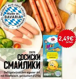 Mix Markt Geflügelwürstchen eigener Art mit Rindfleisch, geräuchert Angebot