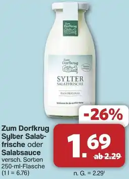 Famila Nord West Zum Dorfkrug Sylter Salatfrische oder Salatsauce Angebot