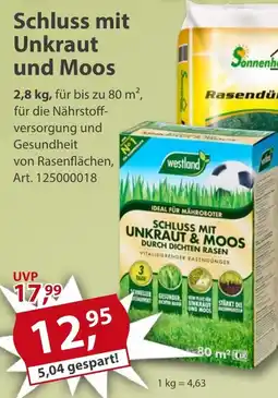 Sonderpreis Baumarkt westland Schluss mit Unkraut und Moos Angebot