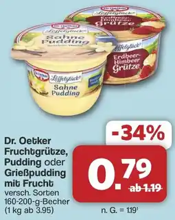 Famila Nord West Dr. Oetker Fruchtgrütze, Pudding oder Grießpudding mit Frucht Angebot