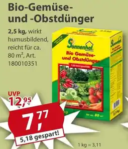 Sonderpreis Baumarkt Sonnenhof Bio-Gemüse- und -Obstdünger Angebot