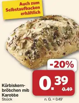 Famila Nord West Kürbiskernbrötchen mit Karotte Angebot