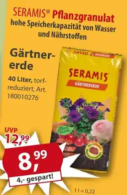 Sonderpreis Baumarkt SERAMIS Gärtnererde Angebot