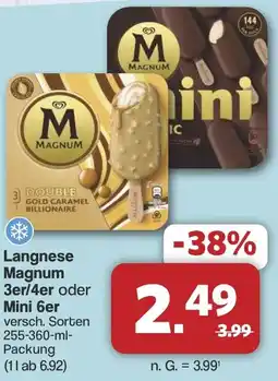 Famila Nord West Langnese Magnum 3er/4er oder Mini 6er Angebot