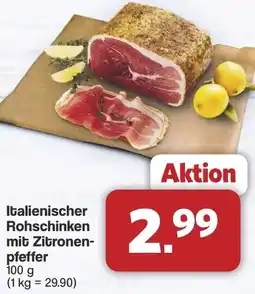 Famila Nord West Italienischer Rohschinken mit Zitronenpfeffer Angebot