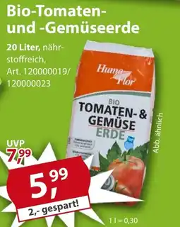 Sonderpreis Baumarkt Humo Flor Bio-Tomaten- und -Gemüseerde Angebot