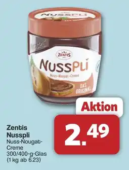 Famila Nord West Zentis Nusspli Nuss-Nougat- Creme Angebot
