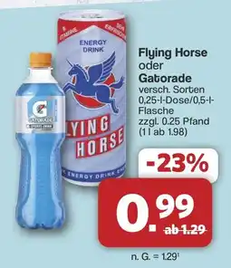 Famila Nord West Flying Horse oder Gatorade Angebot