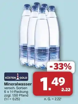 Famila Nord West KÜSTEN GOLD Mineralwasser Angebot