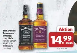 Famila Nord West Jack Daniels Tennessee Whiskey oder Likör Angebot