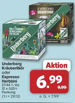 Famila Nord West Underberg Kräuterlikör oder Espresso Herbtini Angebot