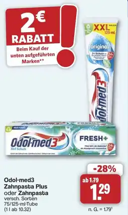 Famila Nord West Odol-med3 Zahnpasta Plus oder Zahnpasta Angebot