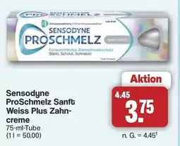 Famila Nord West Sensodyne ProSchmelz Sanft Weiss Plus Zahncreme Angebot