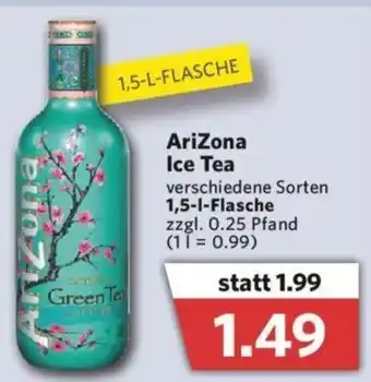 Combi AriZona Ice Tea 1.5L Angebot