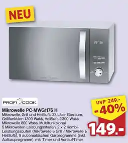 Famila Nord West PROFI COOK Mikrowelle PC-MWG1176 H Angebot