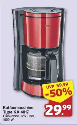 Famila Nord West SEVERIN Kaffeemaschine Type KA 4017 Angebot