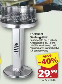 Famila Nord West Edelstahl- Säulengrill Angebot