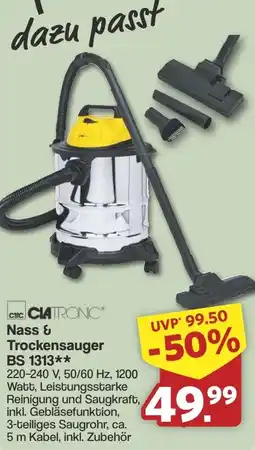 Famila Nord West CLATRONIC Nass & Trockensauger BS 1313 Angebot