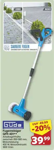 Famila Nord West Güde Fugenreiniger GFR 401 Angebot