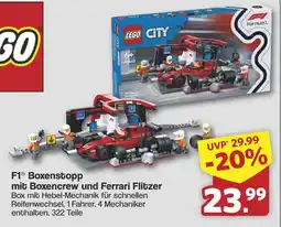 Famila Nord West LEGO F1 Boxenstopp mit Boxencrew und Ferrari Flitzer Angebot