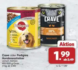 Famila Nord West Crave oder Pedigree Hundenassfutter Angebot