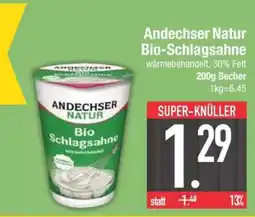 Edeka Andechser Natur Bio- Schlagsahne Angebot