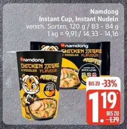 Edeka Namdong Instant Cup, Instant Nudeln Angebot