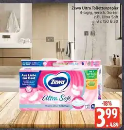 Edeka Zewa Ultra Toilettenpapier Angebot