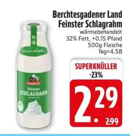 Edeka Berchtesgadener Land Feinster Schlagrahm Angebot