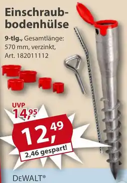 Sonderpreis Baumarkt Einschraub- bodenhülse Angebot