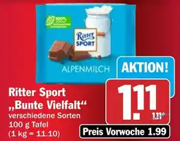 HIT Ritter Sport ,,Bunte Vielfalt" Angebot