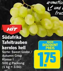 HIT Südafrika Tafeltrauben kernlos hell Angebot