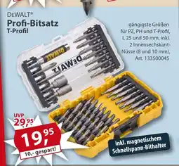Sonderpreis Baumarkt DEWALT Profi-Bitsatz T-Profil Angebot