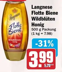 HIT Langnese Flotte Biene Wildblüten Honig Angebot