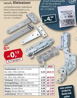 Sonderpreis Baumarkt versch. Kleineisen Angebot