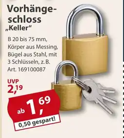 Sonderpreis Baumarkt Vorhänge- schloss ,,Keller" Angebot