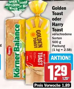 HIT Golden Toast oder Harry Toast Angebot