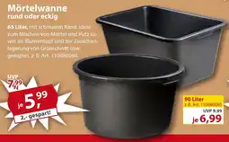 Sonderpreis Baumarkt Mörtelwanne rund oder eckig Angebot